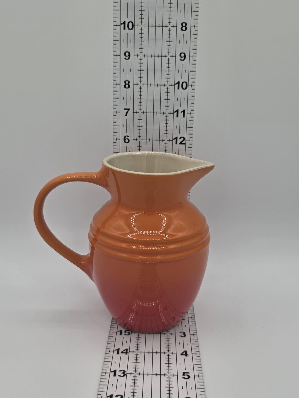 Le Creuset Stoneware Breakfast Jug, 5 in 600 ml, in Flame